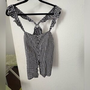 Madewell Monochrome Checkered Top